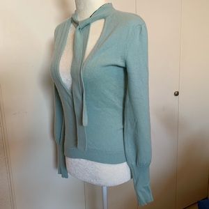 Luxe Arden B 100% Cashmere Sweater with Wrap Neck